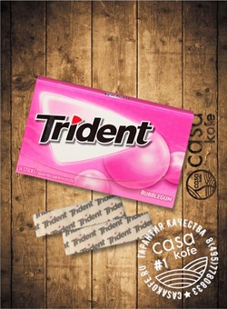 Жвачка Trident Bubblegum (Тридент Баблгам) 14стиков