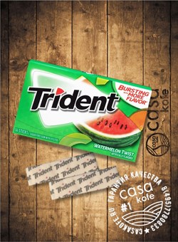 Жвачка Trident Watermelon Twist (Тридент Арбуз) 14стиков