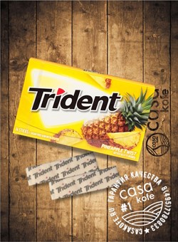 Жвачка Trident Pineapple Twist (Тридент Ананас) 14стиков