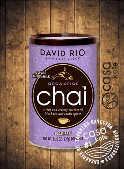 Пряный чай-латте Orca Spice Chai Sugar Free DAVID RIO 337 гр, США