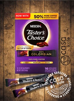 Tasters Choice Colombian 48гр в пакетиках 16шт, США