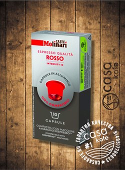 кофе Molinari Rosso 10 капсул Nespresso