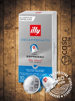 кофе ILLY Decaffeinato 10 капсул Nespresso