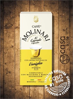 кофе Molinari Vanilla (Ванильный) 10 капсул Nespresso