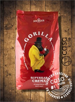кофе Gorilla Super Bar Crema в зернах 1кг